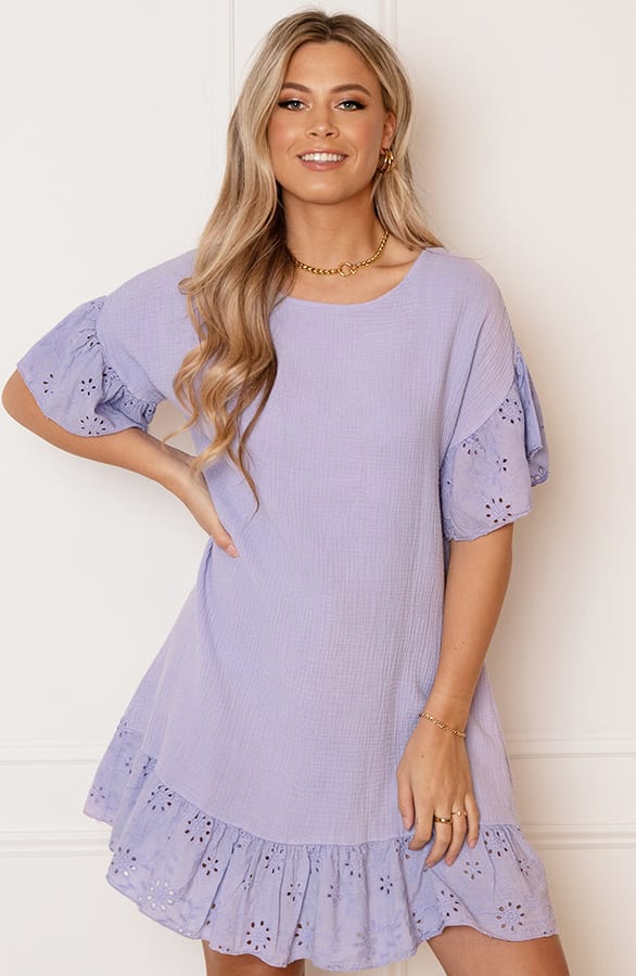 Detailed Katoenen Jurk Robin Lila – shoparchief