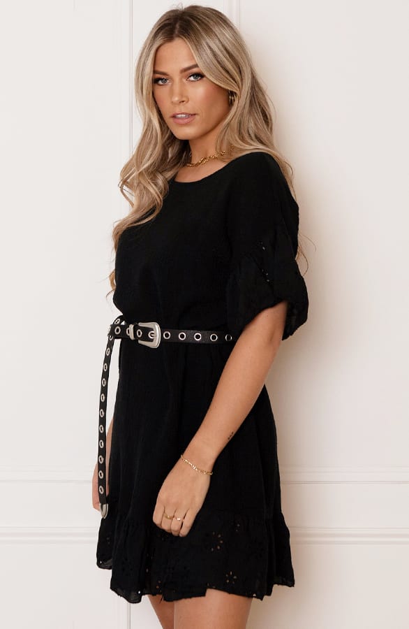 Detailed Katoenen Jurk Robin Zwart – shoparchief — foto 4