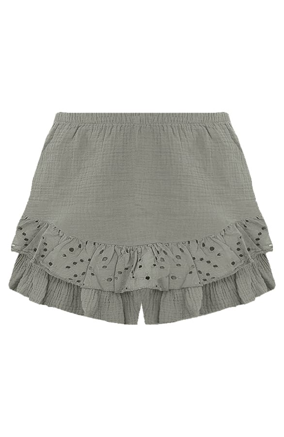 Detailed Katoenen Skort Cleo Army – shoparchief — foto 4