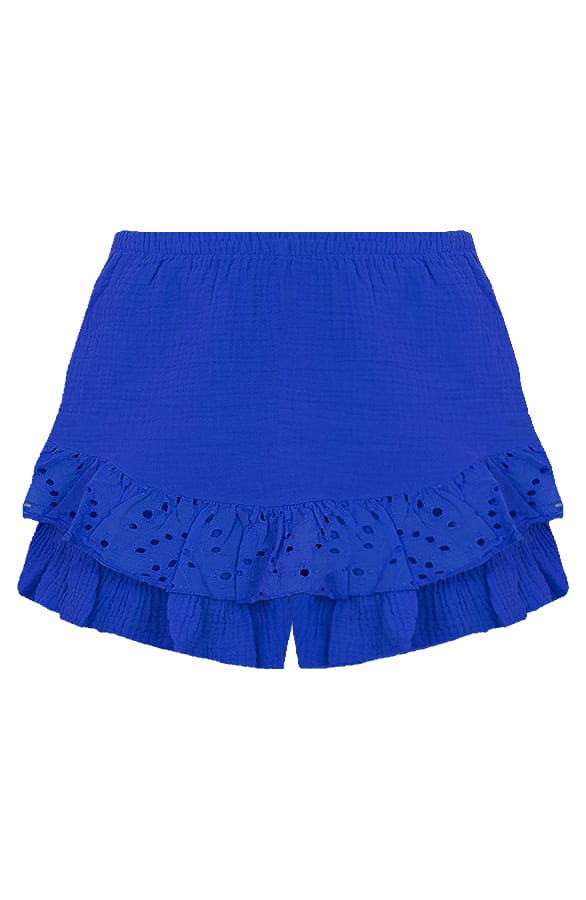 Detailed Katoenen Skort Cleo Kobalt – shoparchief — foto 4