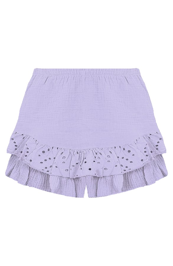 Detailed Katoenen Skort Cleo Lila – shoparchief — foto 5