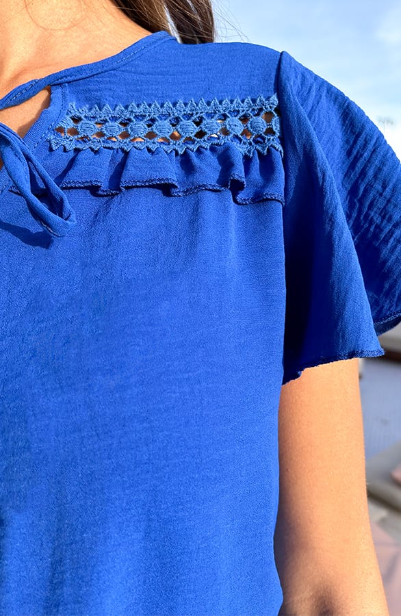 Detailed Strik Jurk Kensi Kobalt – shoparchief — foto 6
