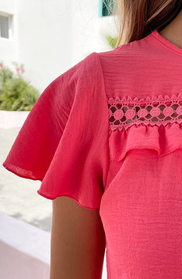 Detailed Strik Jurk Kensi Koraal – shoparchief — foto 5