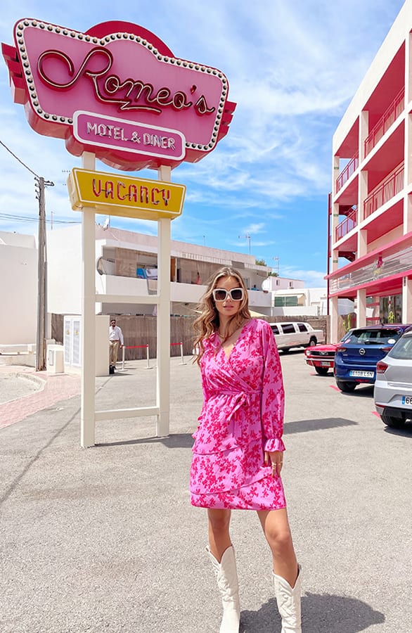 Floral Dress Liselot Roze Rood – shoparchief — foto 6
