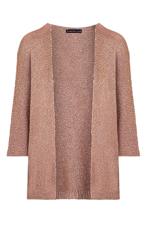 Gehaakt Lurex Vest Yousra Rose Goud – shoparchief