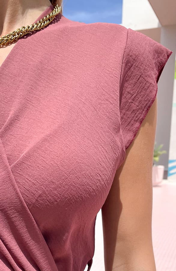 Laagjes Jurk Lexy Dust Roze – shoparchief — foto 3