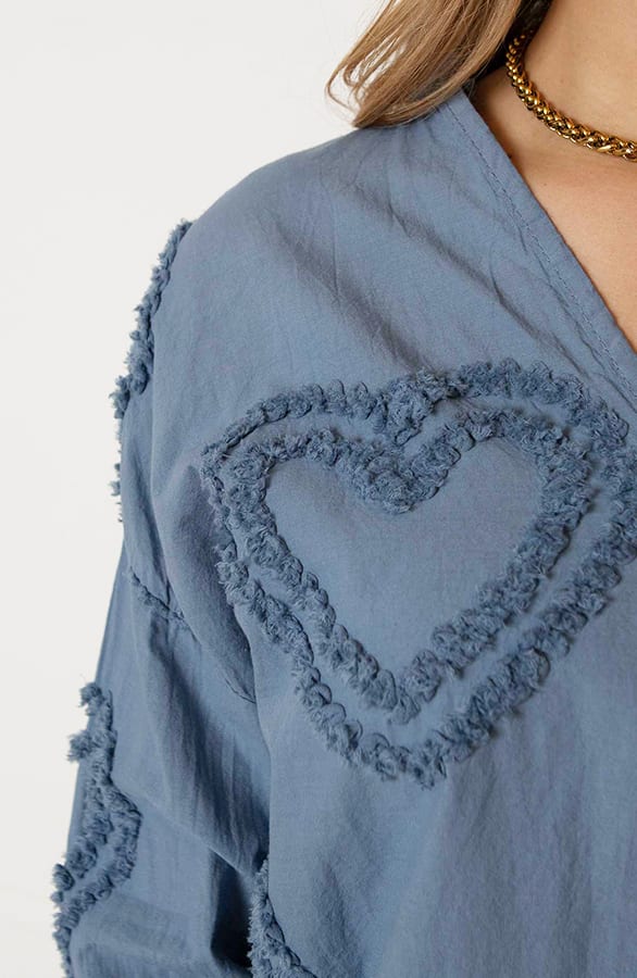 Lovely Blouse Macey Jeansblauw – shoparchief — foto 5