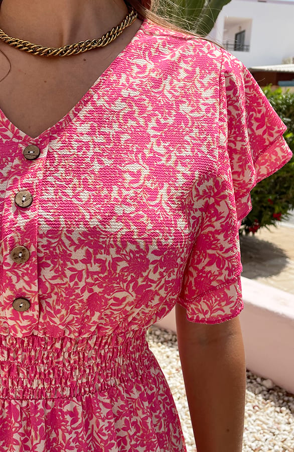 Midi Bloemenprint Jurk Alicia Roze – shoparchief — foto 5