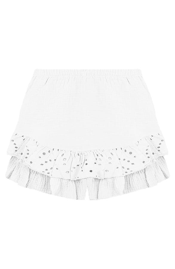 Detailed Katoenen Skort Cleo Ecru – shoparchief — foto 6