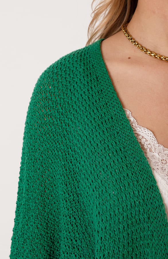 Open Cardigan Martha Bright Green – shoparchief — foto 5