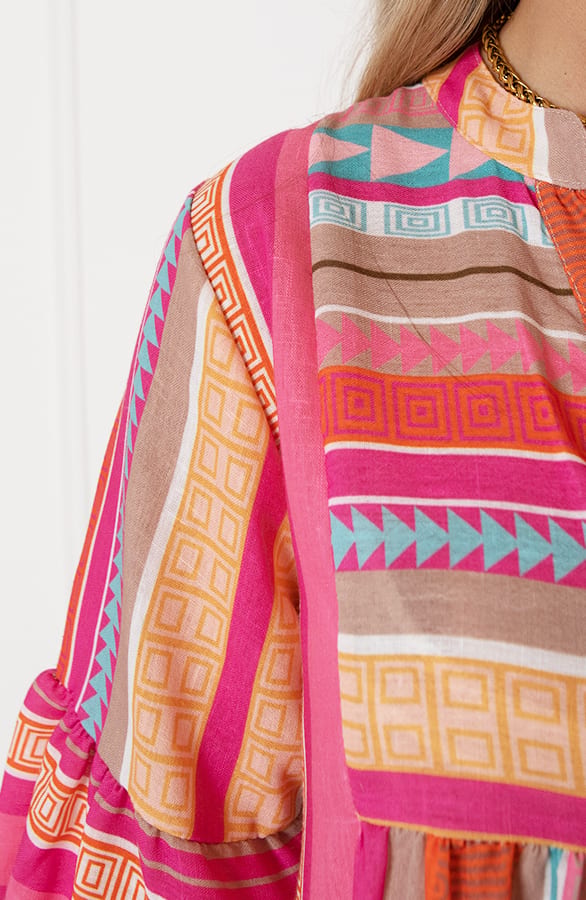 Print Tuniek Charly Multicolor Roze – shoparchief — foto 10