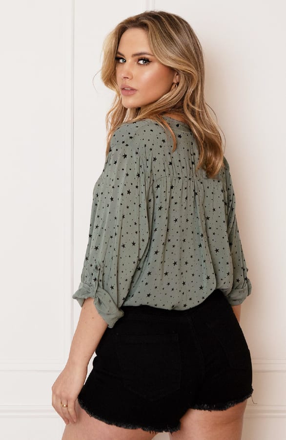 Sterren Blouse Rianne Army – shoparchief — foto 5