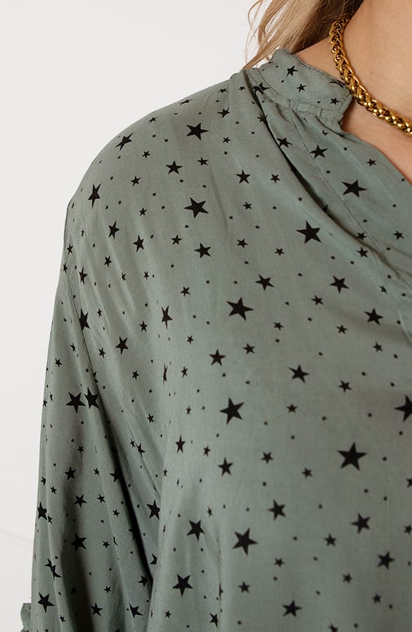 Sterren Blouse Rianne Army – shoparchief — foto 6