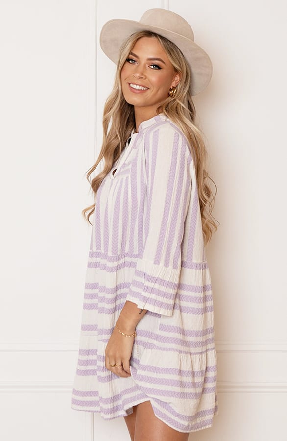 Strepen Kelim Tuniek Lien Lila – shoparchief — foto 3
