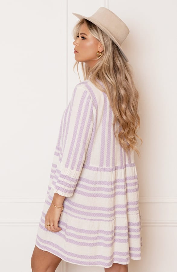 Strepen Kelim Tuniek Lien Lila – shoparchief — foto 4