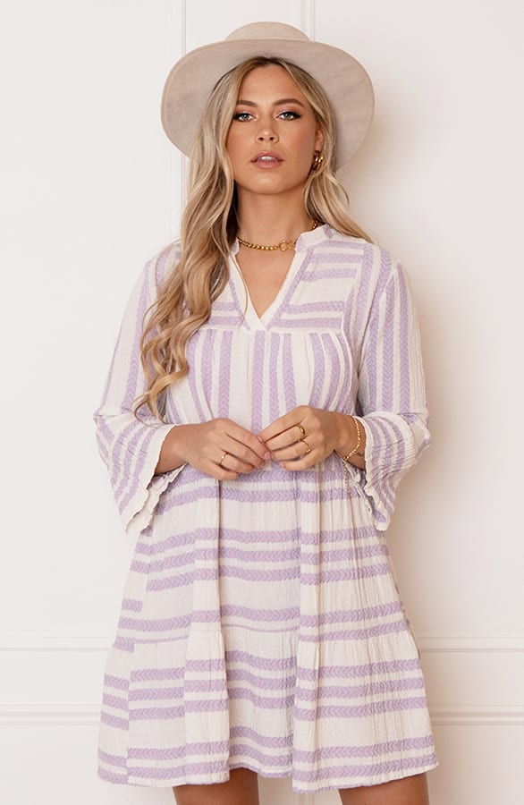 Strepen Kelim Tuniek Lien Lila – shoparchief