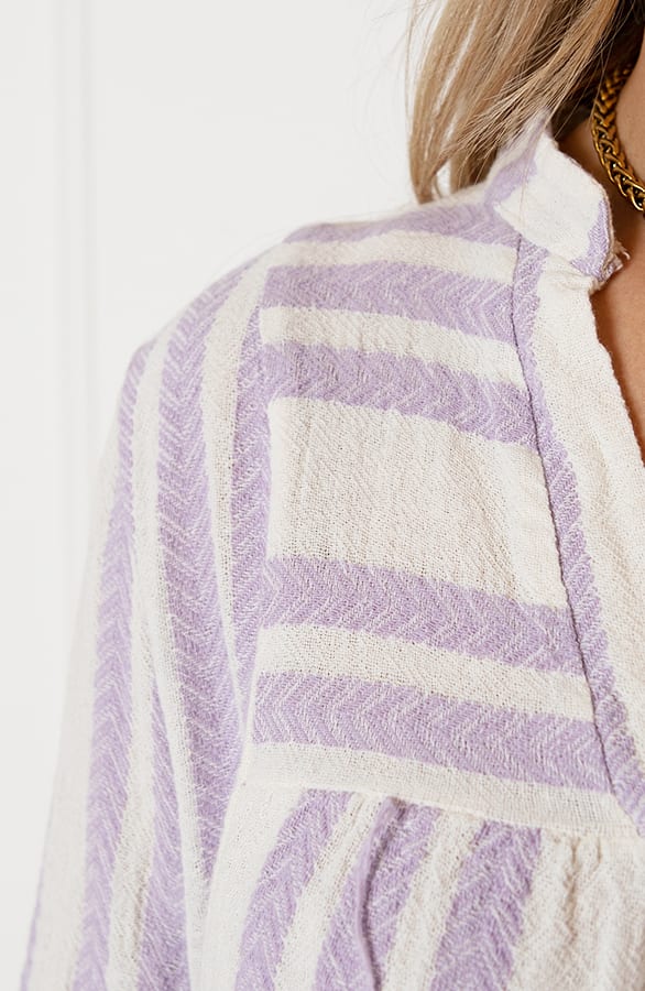 Strepen Kelim Tuniek Lien Lila – shoparchief — foto 5