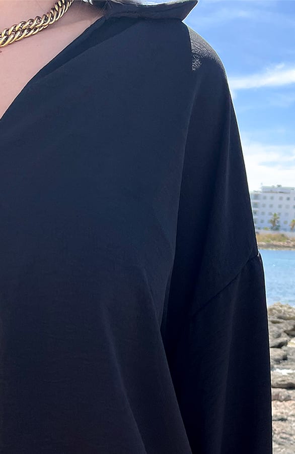 Strik Blouse Mali Zwart – shoparchief — foto 4