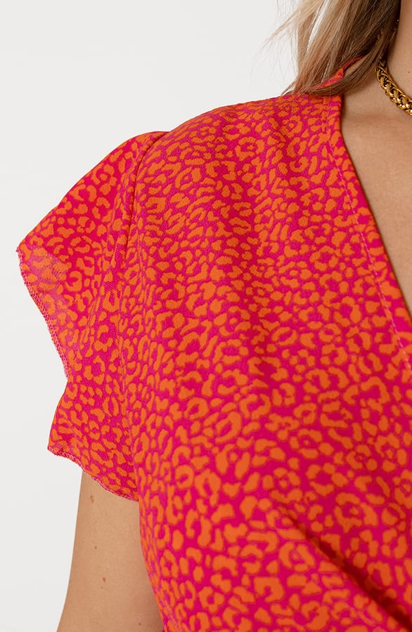 Strik Jurk Panterprint Jade Fuchsia – alle jurkjes — foto 10