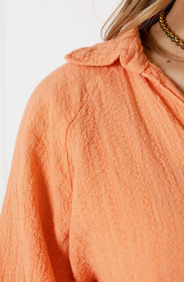 Trendy Cotton Blouse Jane Koraal – shoparchief — foto 9