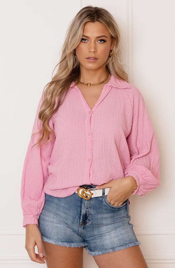 Blouse Katoen Feminine Roze – shoparchief — foto 7