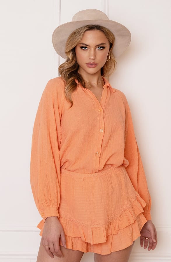 Trendy Cotton Blouse Jane Koraal – shoparchief — foto 11