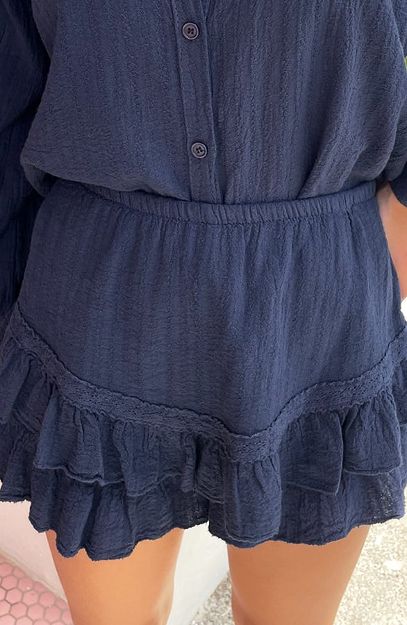 Trendy Cotton Skort Jane Marine – shoparchief