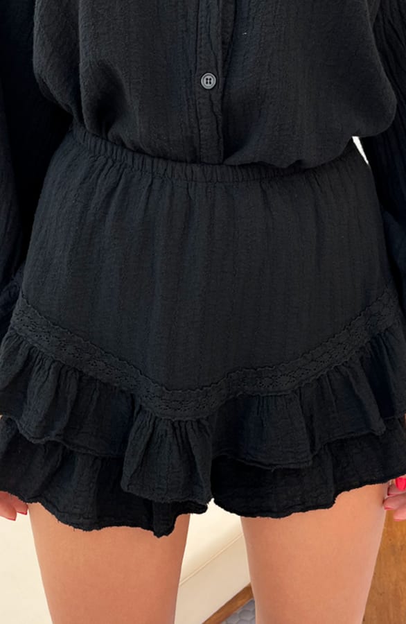 Trendy Cotton Skort Jane Zwart – shoparchief