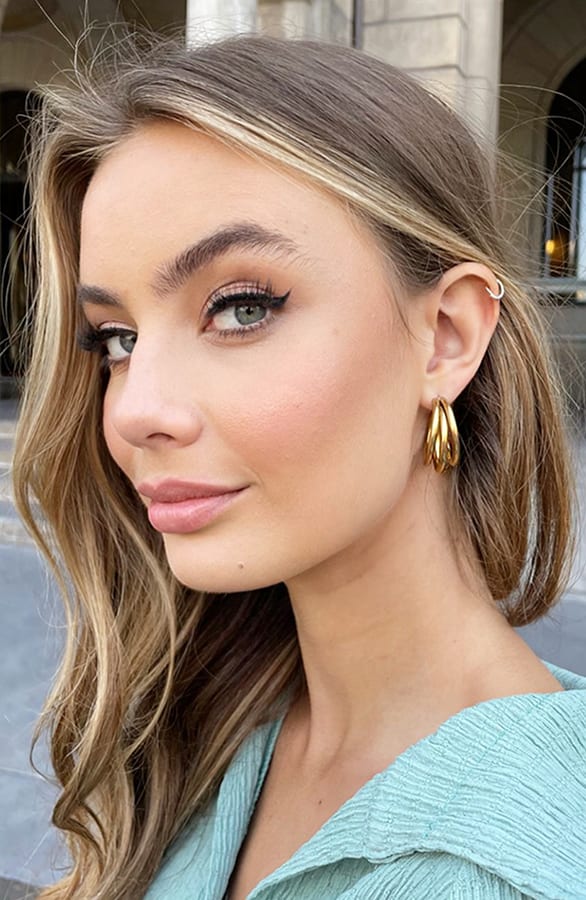 Carrie Creool Earrings Gold – shoparchief — foto 3