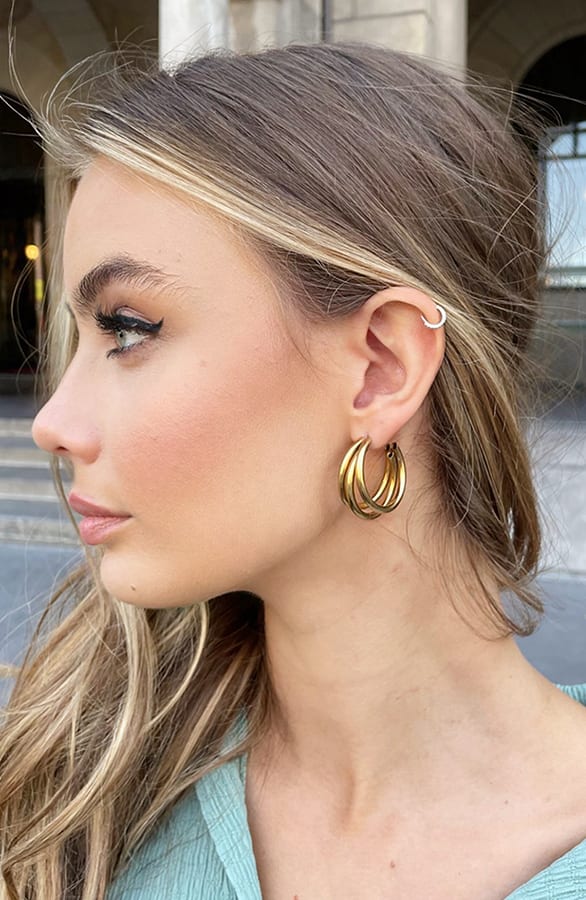 Carrie Creool Earrings Gold – shoparchief — foto 4