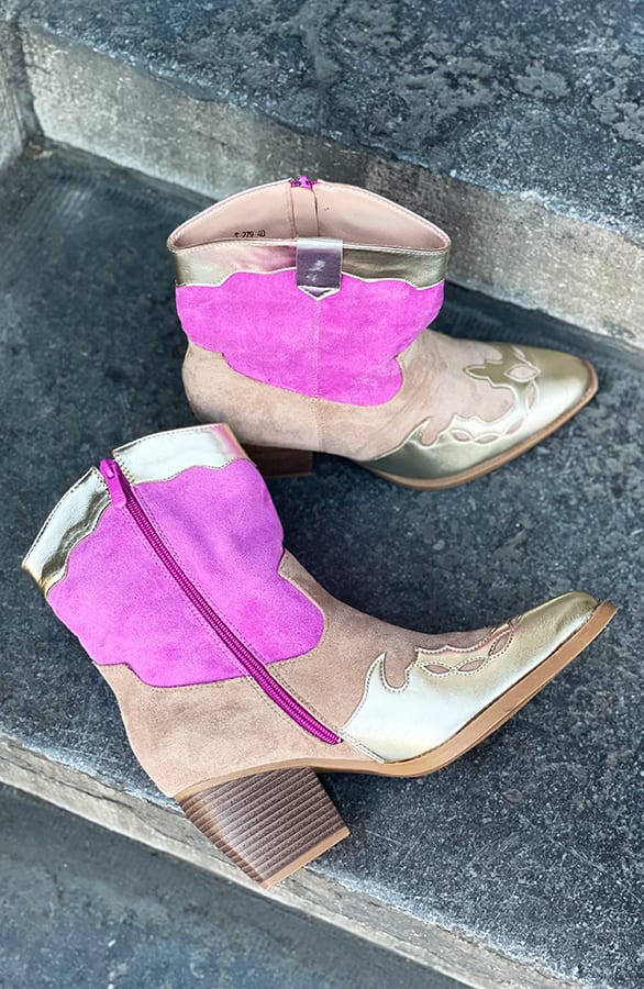 Exclusive Cowboyboots Ines Gold Magenta – shoparchief — foto 2
