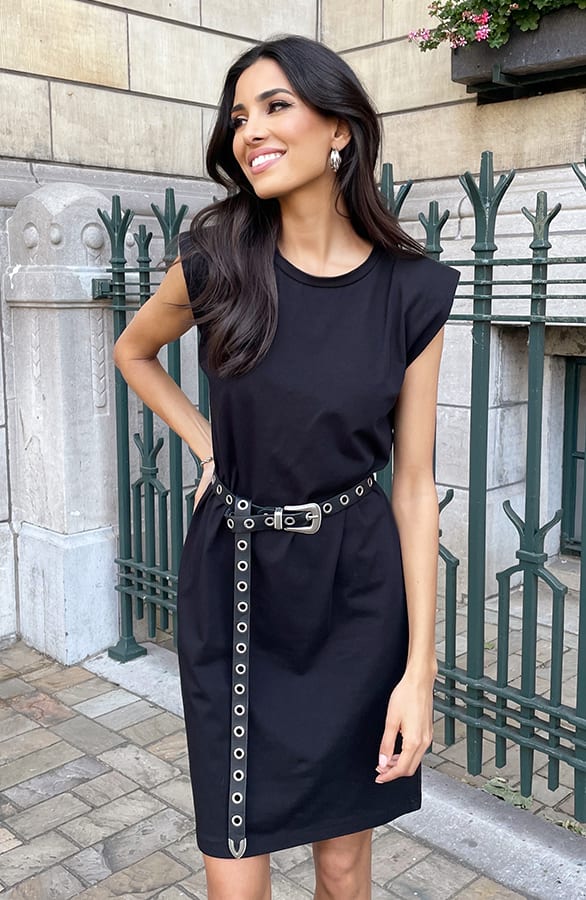 Fashion Dress Yara Zwart – shoparchief — foto 5