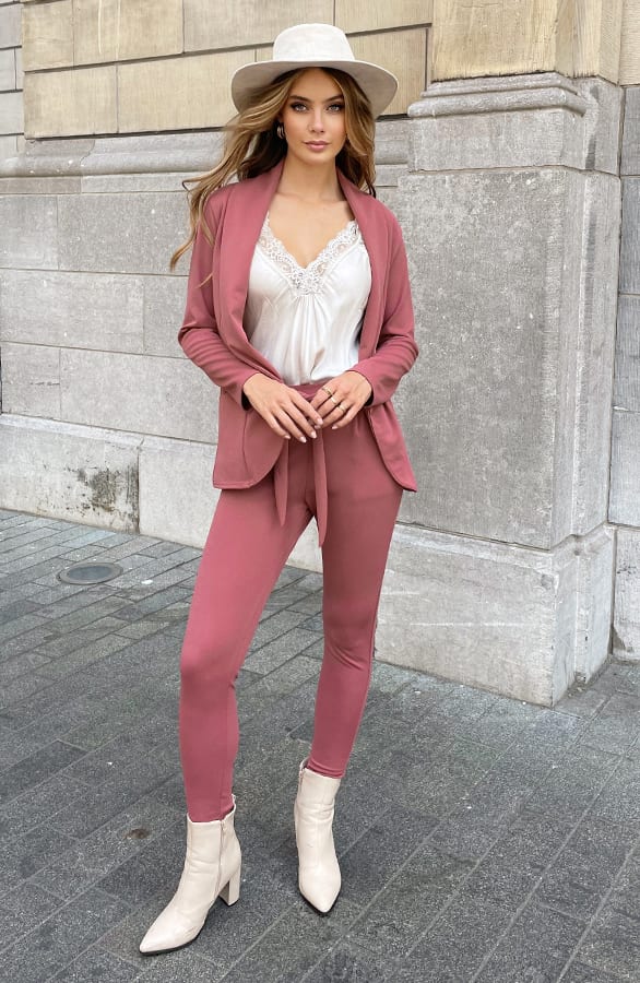 Strik Broek Claire Dust Roze – shoparchief — foto 5