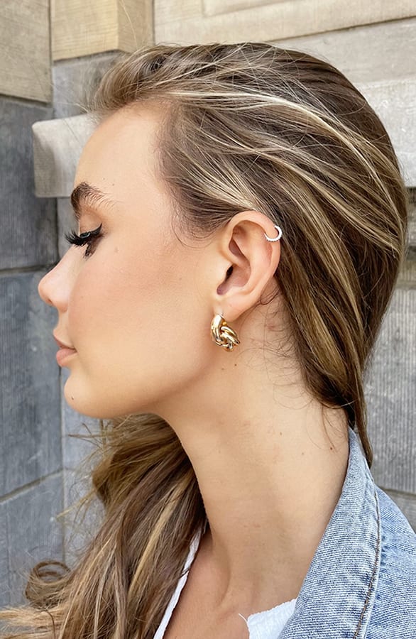 Exclusive Oorbellen Juniper Goud – shoparchief — foto 2