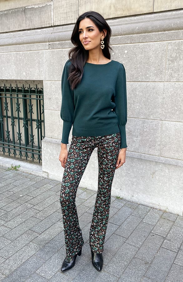 Pofmouwen Trui Ariana Smaragd – shoparchief — foto 5
