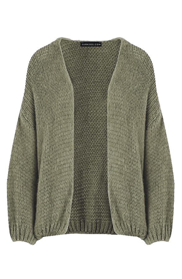 Trendy Vest Gebreid Skye Army – shoparchief