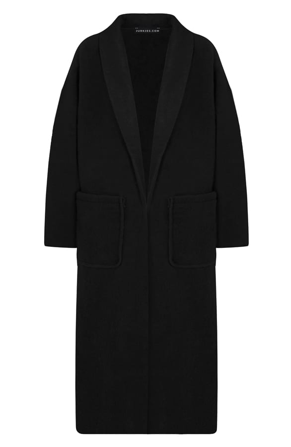 Classic Soft Coat Doortje Zwart – shoparchief