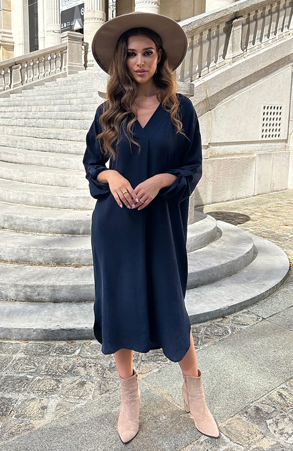 Pocket Jurk Brigitta Navy – shoparchief — foto 7