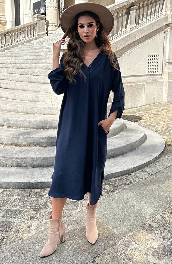 Pocket Jurk Brigitta Navy – shoparchief — foto 8