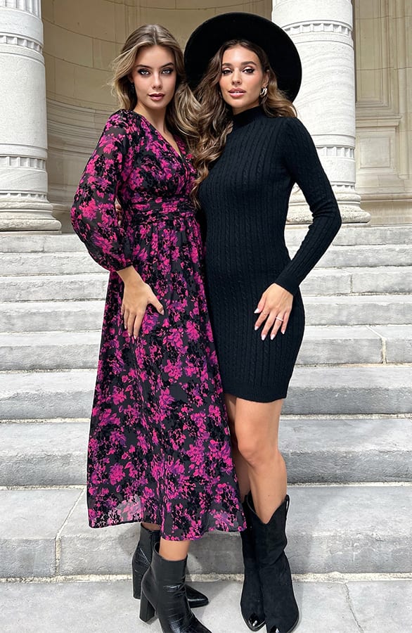 Romantic Velvet Kiana Dress Pink – shoparchief — foto 2
