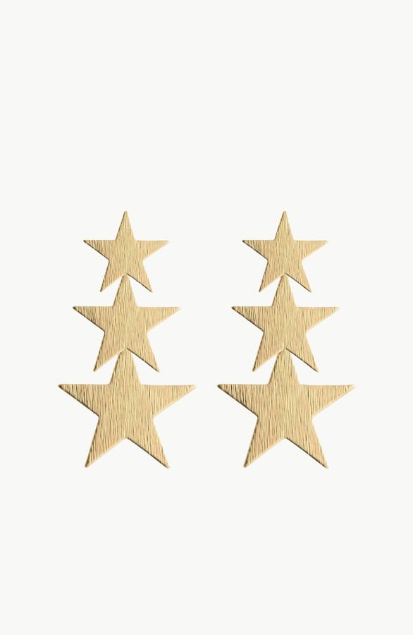 Ster Oorbellen Jet Goud – shoparchief