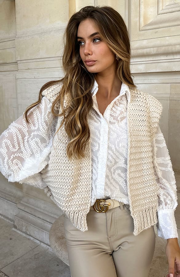Blouse Met Details Djedi Ercu – shoparchief — foto 6