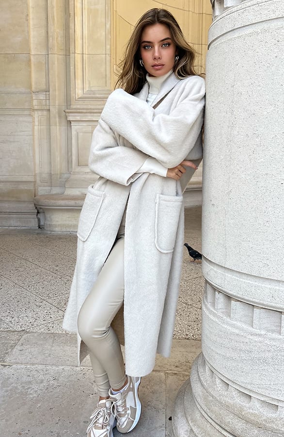Classic Soft Coat Doortje Ecru – shoparchief — foto 7