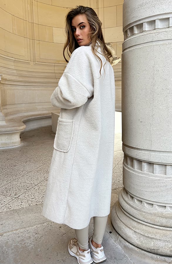 Classic Soft Coat Doortje Ecru – shoparchief — foto 2