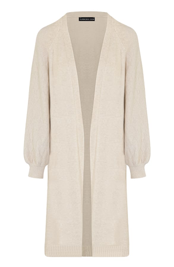 Comfy Vest Met Pofmouwen Cheriel Light Beige – shoparchief