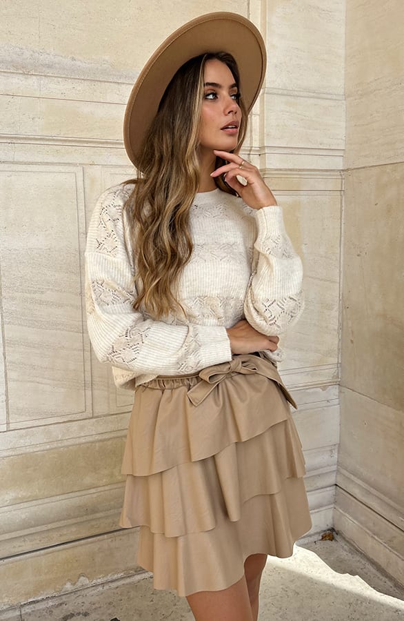 Luxury Knitted Trui Bodien Beige – shoparchief — foto 2