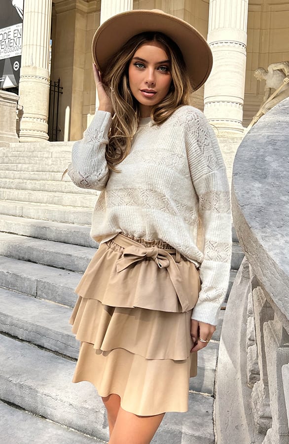 Luxury Knitted Trui Bodien Beige – shoparchief — foto 9