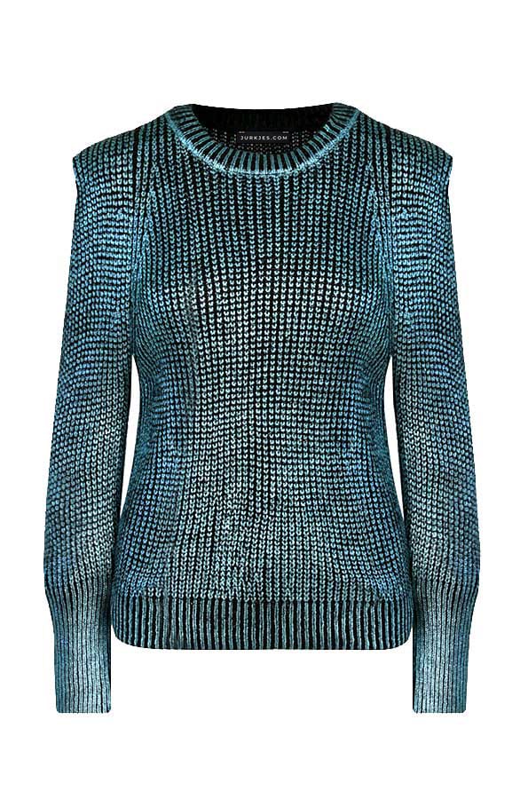 Metallic Trui Maudy Blauw – shoparchief