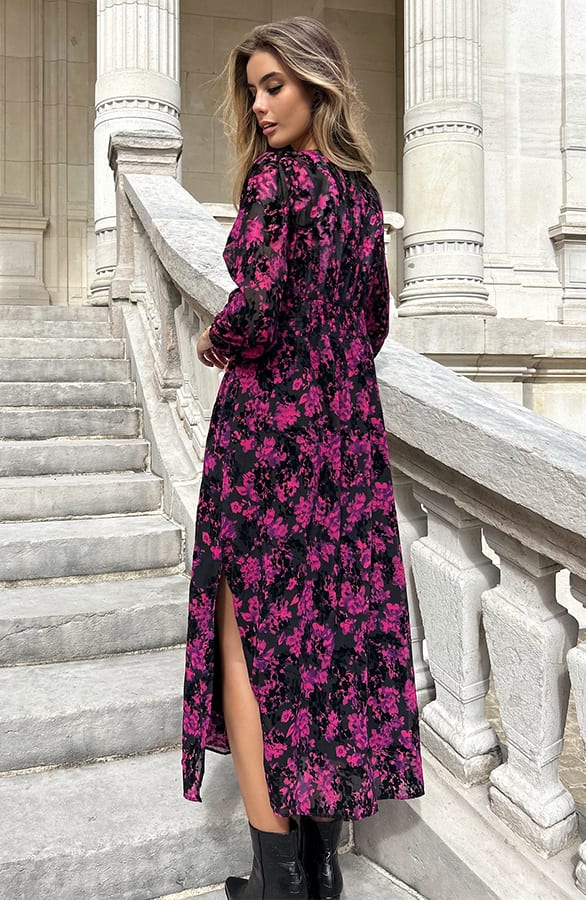 Romantic Velvet Kiana Dress Pink – shoparchief — foto 3