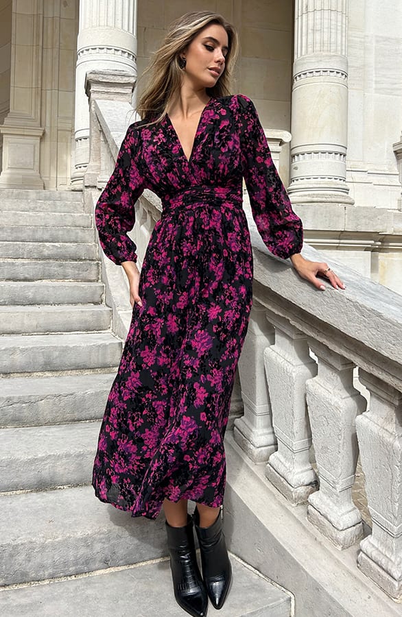 Romantic Velvet Kiana Dress Pink – shoparchief — foto 5
